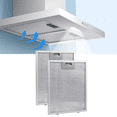 thumbnail image 4 of 2PCS Cooker Hood Filters Metal Mesh Extractor Vent Filter 320X260mm Kitchens Hoods Oil Filter Range Hood Grease, 4 of 7
