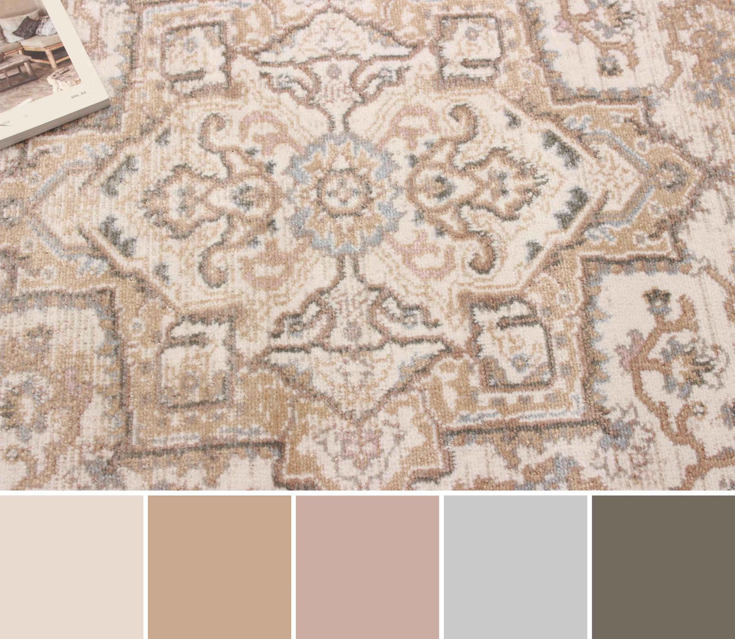 ECARPET Stassie Tapis de Couloir Traditionnel pour Salon, Chambre, Salle A Manger, Entrée, Couloir et Plus Encore.
