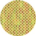 thumbnail image 1 of Ahgly Company Tapis d'Intérieur Rond Lavable en Machine Brun Cannelle Transitionnel, 7 Pieds Rond, 1 of 7