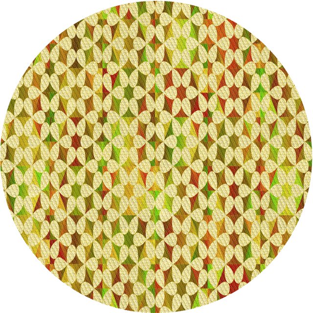 Ahgly Company Tapis d'Intérieur Rond Lavable en Machine Brun Cannelle Transitionnel, 7 Pieds Rond