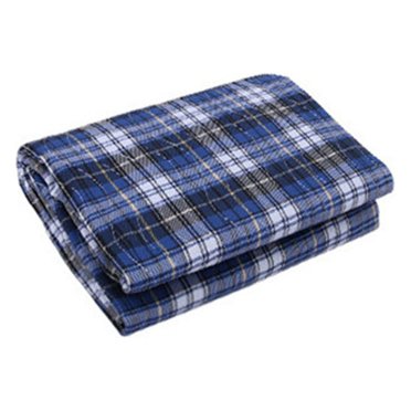 Household Mattress 4-layer Incontinence Pads Waterproof Washable Urine Mat Cotton Adult Diaper Breathable Nappy Bed Sheets Blue Plaid2