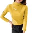thumbnail image 4 of Womens Double Sided Fleece Top Ultra Soft Warm Long Sleeve Base Layer Fitted Stretch for Essential Fall Winter Thermal Wear, 4 of 6