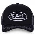 thumbnail image 3 of Baseball Cap VON lettered Sunscreen Mesh Embroidered DUTCH Trucker Hat TEMU black Adjustable, 3 of 4