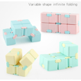 thumbnail image 4 of 4 Pcs Infinity Cube Toy Stress Reducer for Adults and Kids to Relieve Anxiety and Stress, Mini Creative Folding Fidget Cube Puzzles Toy for Killing Time（Blue）, 4 of 8