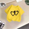 thumbnail image 5 of HNMKIU T-Shirt Graphique Tendance pour Filles Col Rond Manches Courtes Haut d'Été Décontracté pour Enfants, 5 of 5