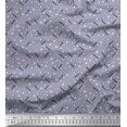 thumbnail image 1 of Soimoi Polyester Crepe Fabric Baseball Sports Print Sewing Fabric Yard 52 Inch Wide, 1 of 3