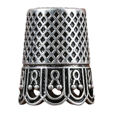 Wweixi Dé à Coudre Durable Dé à Bout des Doigts pour Accessoires Broderie Argent Courtepointe Bronze Cristal 1.5x1.5x2.5cm