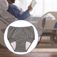 thumbnail image 3 of Soft Men Incontinence Underwear Urine Breathable Comfortable Portable for Sleeping Long Time Driving Adult Light Grey M, 3 of 8