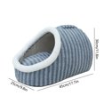 thumbnail image 3 of Jpxdew Grand Lit pour Animaux, Conception Semi-Fermée, Lavable, pour Chats, Chiens, Portable, 18x12x10 Pouces, 3 of 6