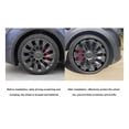 thumbnail image 4 of Model Y 21in Wheel Rim  Ring 2021-2024, Superior Scratch Guard, Stylish Look, Easy to Install, ABS Material, Replacement for Applicable Scope, 4 of 7
