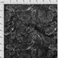 thumbnail image 4 of oneOone Velvet Dark Gray Fabric Paisley Craft Projects Decor Fabric Printed By The Yard 58 Inch Wide, 4 of 4