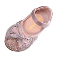 thumbnail image 1 of MEZZALL Sandales pour Filles Mode Printemps Été Fête Robe Danse Spectacle Chaussures de Princesse Perle Strass Nœud Bout Rond Talon Bas Confortables Respirantes Chaussures pour Tout-Petits, Rose, 2-2,5 Ans, 1 of 6