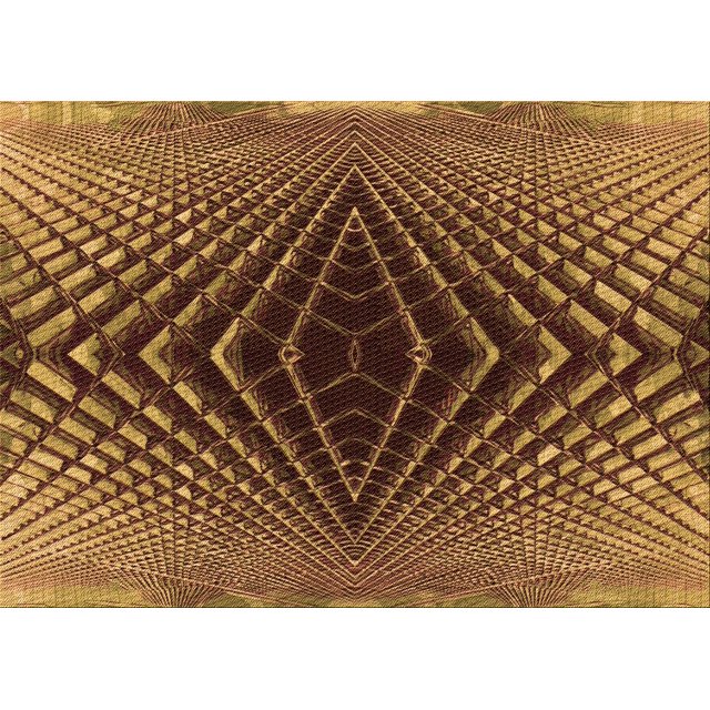 Ahgly Company Machine Washable Indoor Rectangle Transitional Orange Gold Area Rugs, 2' x 3'