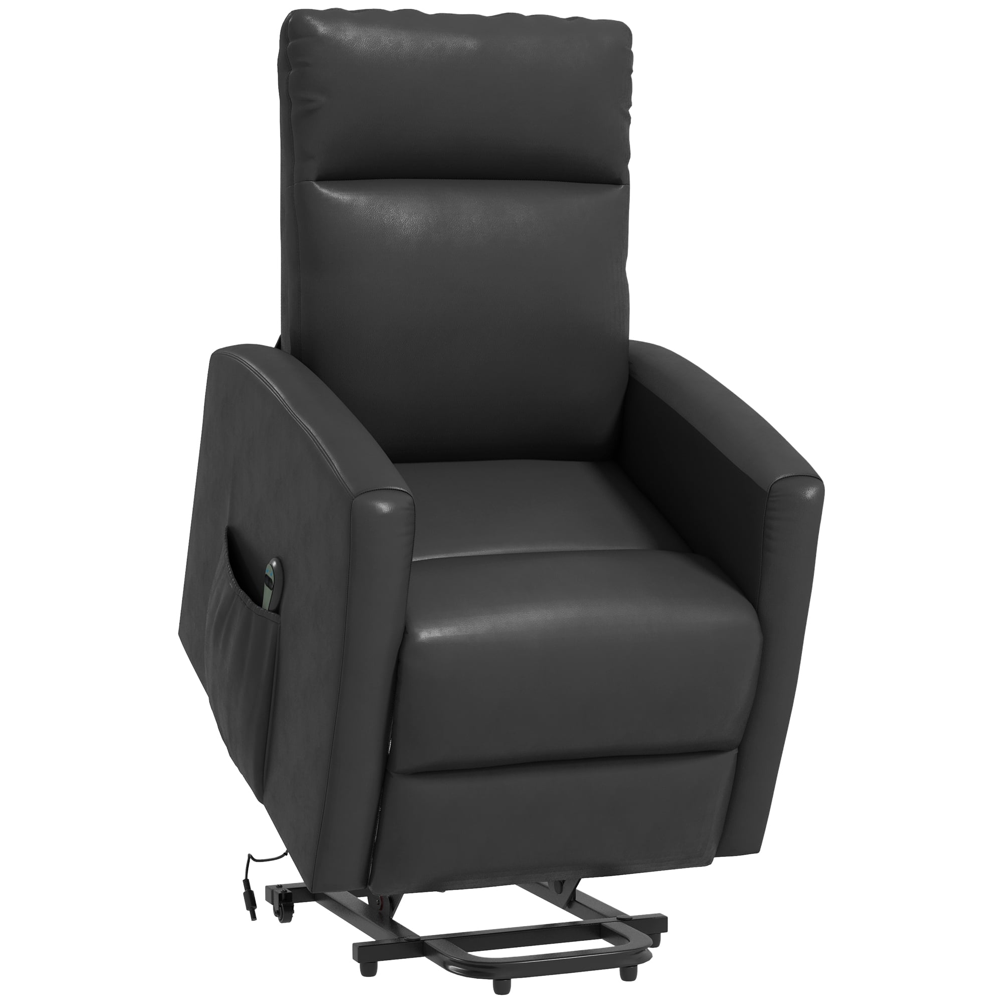 HOMCOM Fauteuil Releveur Électrique pour Aînés avec Pochette pour Télécommande