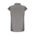 thumbnail image 4 of Timegard Striped Shirts for Women Button down Cap Sleeve Tops Casual Lapel V Neck Fashion Blouses, 4 of 5
