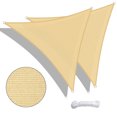 thumbnail image 1 of Yescom 2x 11.5' Triangle Sun Shade Sail Beach Canopy Cover UV Blocking, 1 of 9