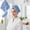Blue-BU, variant on Microfiber Hair Drying Towel 1 Pack Thick Hair Drying Towel With Button Super Absorbent Hair Drying Towel Suitable For Curly Hair