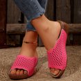 thumbnail image 2 of Womens Wedge Orthopedic Sandals 2025 Comfortable Leather Arch Support Orthotic Platform Walking Dress Slip on, 2 of 7
