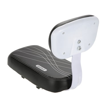 Bike Seat Kid Bike Back Cushioned Seat Kit with Bell Foot Rest Handle Grip Safety Carrier Set
