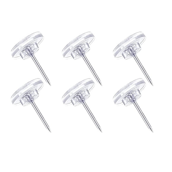Binwennn 100 Transparent Push Pins Flat Headed Push Pins For Bulletin Boards Wall Hanging Cork Boards And Shadow Boxes Heavy Duty Headbands With Steel Tips That Can Be Reused. The Cutting Edge 360
