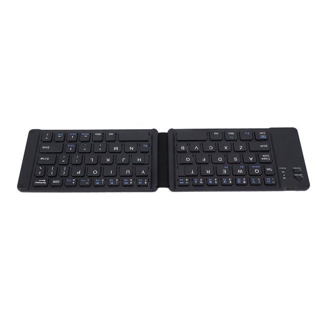 Foldable Keyboard, Portable Quiet Keys Keyboard, Rechargeable Inbuilt Battery Travel Keyboard, Wide Compatibility, Small Keyboard, for Laptop, Tablet, PC