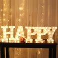 thumbnail image 4 of ziyahi Luminous 26 English Alphabet LED Letter Light Night Lamp Wedding Party Decor letter N, 4 of 6