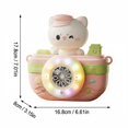 thumbnail image 2 of HTHLVMD Yard Game, Party Bubble Machine, Light-Up Bubble Device, Animal Captain Bubble Blower With Lights, Rechargeable Boat-Style Bubble Maker, Includes Charging Cable & Bubble Solution, Green, 2 of 7