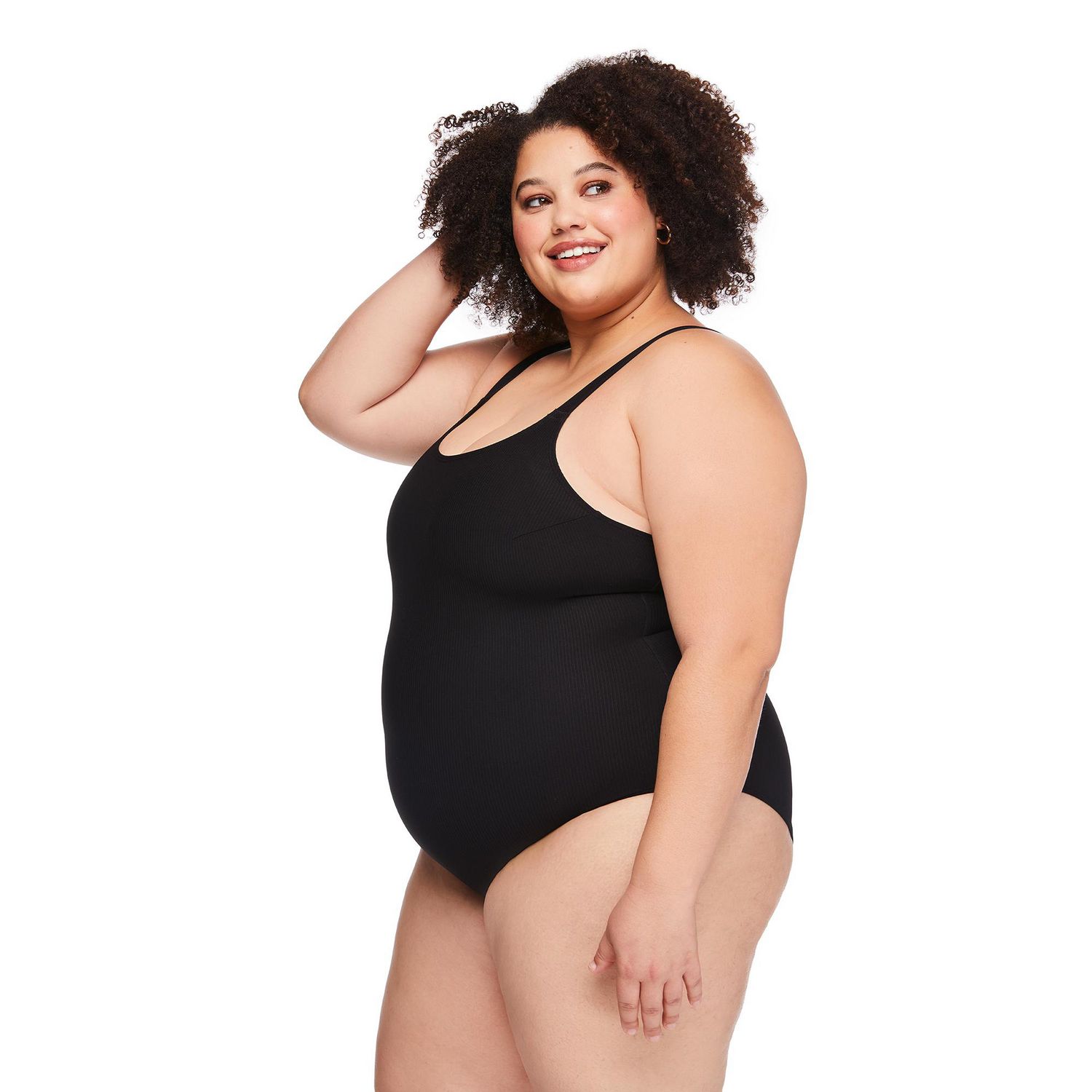 Maillot de bain 1 pièce à encolure dégagée George Plus pour femmes