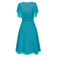 thumbnail image 5 of WTXUE Robes d'Invitée de Mariage pour Femmes, Robe de Soirée Formelle Taille Haute pour Bal, Robe de Cocktail en Polyester, Décontractée et Cool pour Femmes, Petites Robes pour Femmes, Robe Bleue Femme, Bleu P, 5 of 5