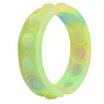 thumbnail image 1 of 2 Pcs Pops Bubble Simple Dimple Jouet Fidget Bracelet en Silicone Coloré Anxiété Bande Sensorielle, Poudre Dorée, 1 of 7
