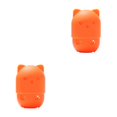 thumbnail image 4 of Dalazy Cat Shaped Sponges Neat Silicone Storage Box For Home Simple Fashionable orange 2Set, 4 of 6