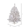thumbnail image 3 of Vickerman A805720 Arbre Blanc Cristal 2 Pi x 16 Po 99 Pointes, 3 of 4
