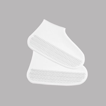 Agiferg Couvre-Chaussures en Silicone Imperméable Réutilisable Antidérapant Couvre-Chaussures de Pluie en Caoutchouc Unisexe Protecteurs de Chaussures Extérieur