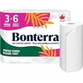 thumbnail image 1 of Bonterra Responsibly Sourced Paper Towel, Strong, Absorbent, and Plastic-Free, 3 Mega Rolls = 6 Single Rolls, 1 of 1