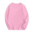 thumbnail image 4 of WUANDIXFA Filles Garçons Chandails à Manches Longues Enfants Garçons Automne Coton T-Shirts à Manches Longues à Col Rond T-Shirts Hauts Rose, 9-10 Ans, 4 of 4