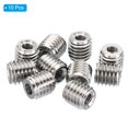 thumbnail image 3 of Unique Bargains Adaptateurs Filetage Manchon Réducteur Écrou M10x1.5 Mâle à M5x0.8 Femelle pour Réparer Insert Écrou Vis Réducteur 10mm 10 Pcs, 3 of 5