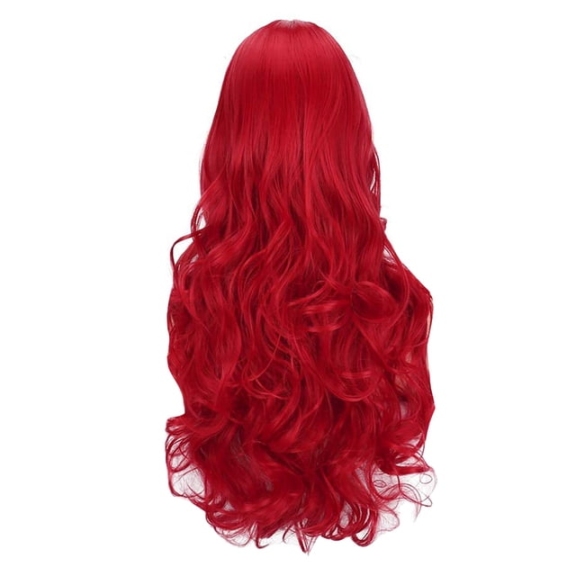 1X Perruque Bradem Liquidation, Perruque Boucle Peut Boucler Rouge Micro Couvre-Chef Courbé Être Ondulé Lissé et Perruque pour Femmes, Perruque Rouge, Chandail Toupet