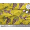 thumbnail image 2 of Soimoi Cotton Poplin Fabric Leaves & Leopard Animal Decor Fabric Printed Yard 56 Inch Wide, 2 of 3
