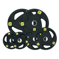 thumbnail image 1 of HAJEX Olympic Rubber Tri-Grip Plates Set 2 inch - 132LB Set - ( 11LB, 22LB, & 33LB), 1 of 5