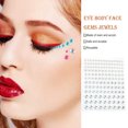 thumbnail image 4 of Wweixi Eye Face Gems Rhinestone Stickers Beads No Glue Eyebrow Rainbow Makeup Jewelry Accessory DIY Decorations Wedding White 1Set, 4 of 6