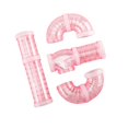 thumbnail image 3 of Hamster Tube Set Curved Pipe DIY Pet Cage Tunnel for Small Animals Mouse Rat Pink, 3 of 8