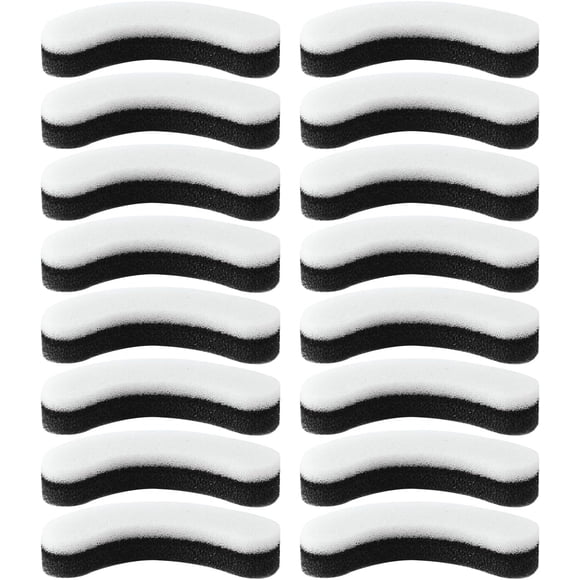 16pcs/set Pet Fountain Filters, Soft Sponge Arc-Shaped Cat Water Fountain Filter with 3 Filtration System Replacement Accessories for Clear Pet Water Dispenser