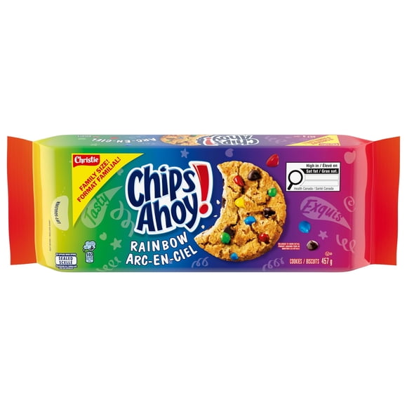 Chips Ahoy! Rainbow Chocolate Chip Cookies, 1 Family Resealable Pack