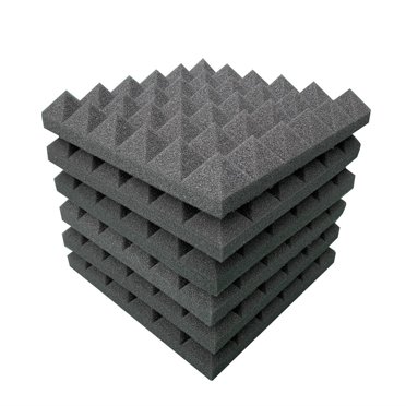 EGNMCR Wall Stickers, Cute Stickers 6Pcs Acoustic Foam Stop Absorption Sponge Studio KTV Soundproof Sound insulation sponge