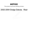thumbnail image 2 of CMX Rear Ceramic Disc Brake Pads CMX-D963 for Car 2002-2004 Dodge Dakota, 2 of 9