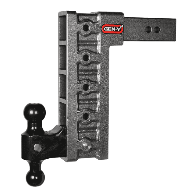 Gen-Y Hitch Remorque Hitch Support à Bille GH-615 Méga-Robuste; Convient au Récepteur de 2-1/2 Pouces; Poids Brut de Remorque 21000; Réglable; Non Escamotable; Chute de 12 Pouces
