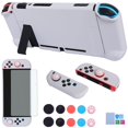 thumbnail image 1 of Dockable Case for Nintendo Switch - COMCOOL 3 in 1 Protective Cover Case for Nintendo Switch and Joy-Con Controller with Screen Protector and Thumb Grips - Stone, 1 of 5