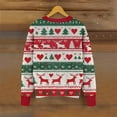 thumbnail image 5 of Wiyuqeen Women's Christmas Knit Cardigans Crewneck Button Down Ribbed Cardigans Long Sleeve Xmas Reindeer Print Jacket Coats, 5 of 5