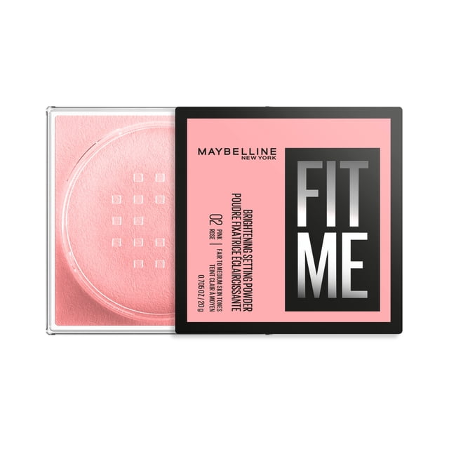 Maybelline New York Fit Me Loose Powder, 16H Shine Control, Pink