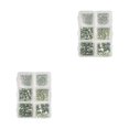 thumbnail image 1 of QualitChoice 1 Bag Glass Crystal Special-shaped Eye-catching Flat Bottom Easy to Paste Perfect Match Nail Rhinestones for Mobile Phone 320 White AB 2Set, 1 of 6